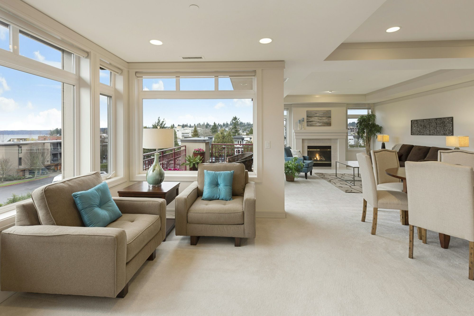 Bright modern living room